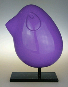 Piaf violet laqu brillant , collection Toulouse